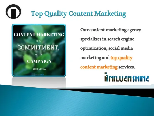 Top Quality Content Marketing