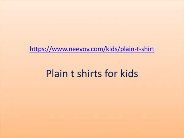 Kids Plain Navy Colour Tee Shirts