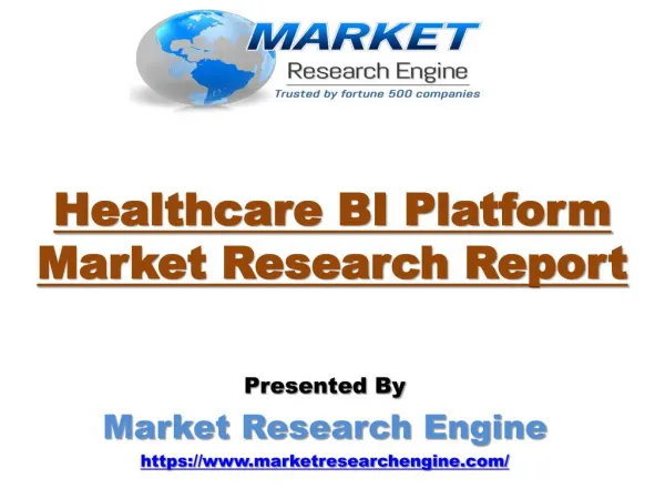 Healthcare BI Platform Market will cross USD $3.9 Billion by 2023