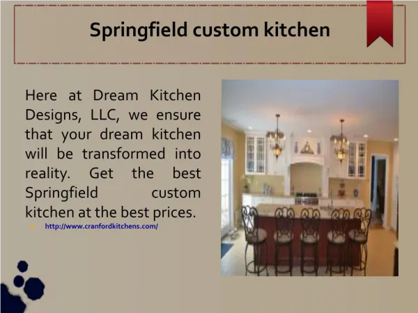 Springfield custom kitchen
