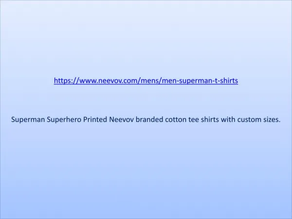 Superman Photo Printed Cotton T Shirts
