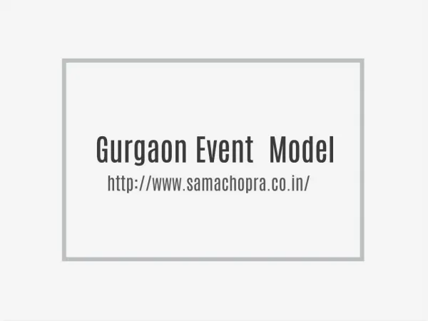 Gurgaon Event Provider