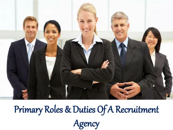 William Almonte Mahwah Patch | Primary Roles & Duties Of A Recruitment Agency