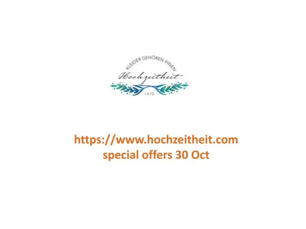 www.hochzeitheit.com special offers 30 Oct