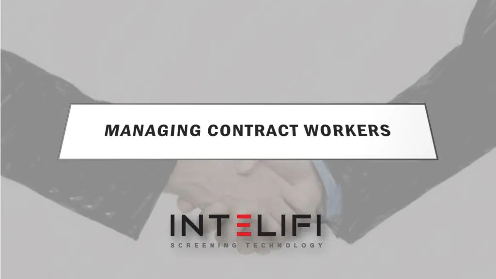 managing contract workers