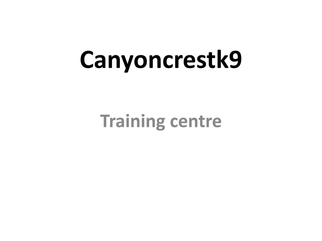 canyoncrestk9