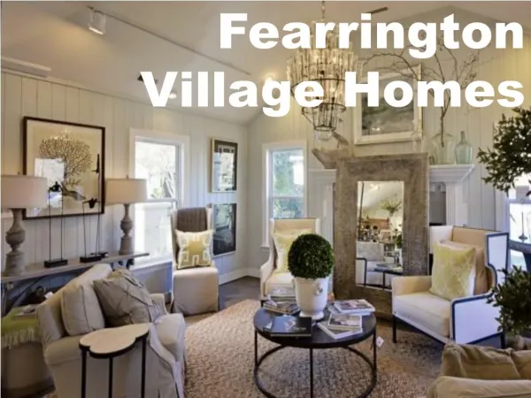 Offer Top Classic Fearrington Village Homes