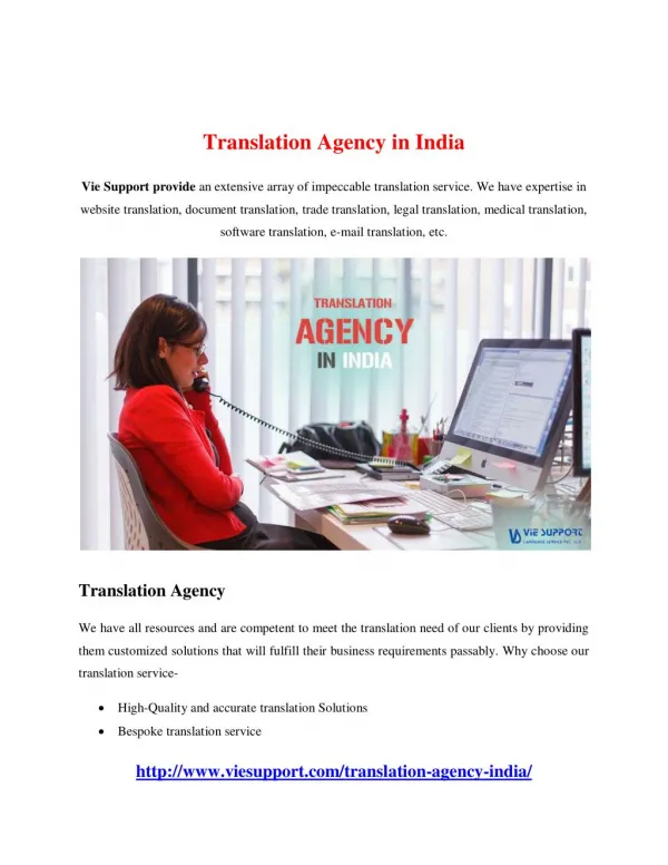 Translation Agency in India