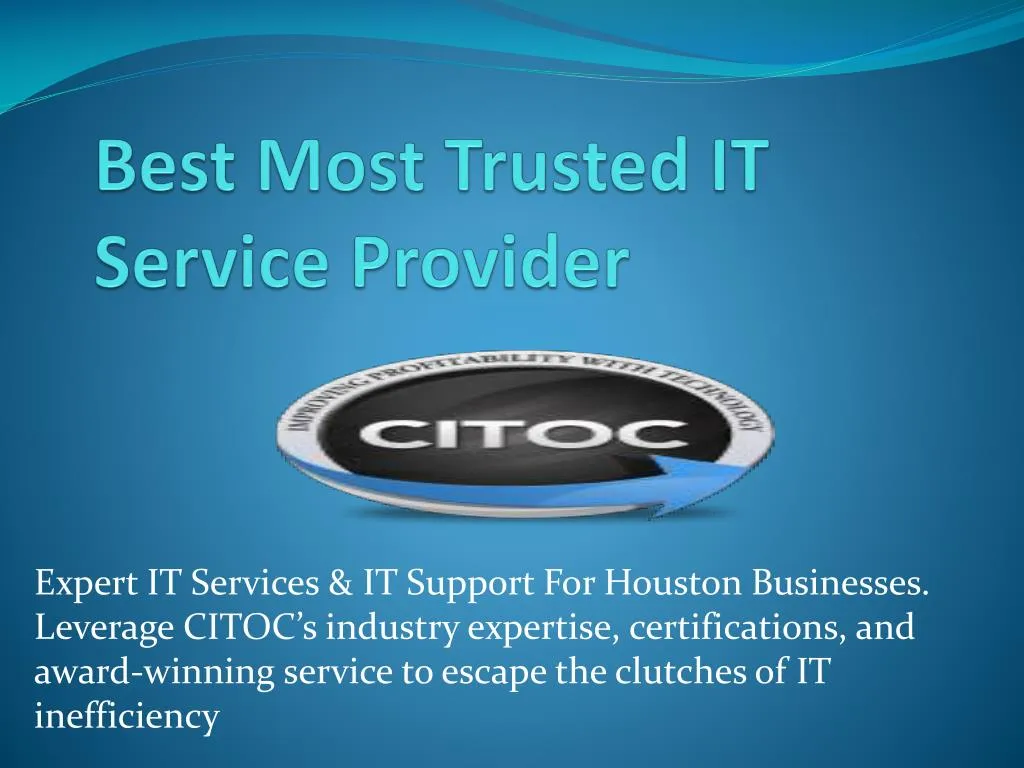 best most trusted it service provider