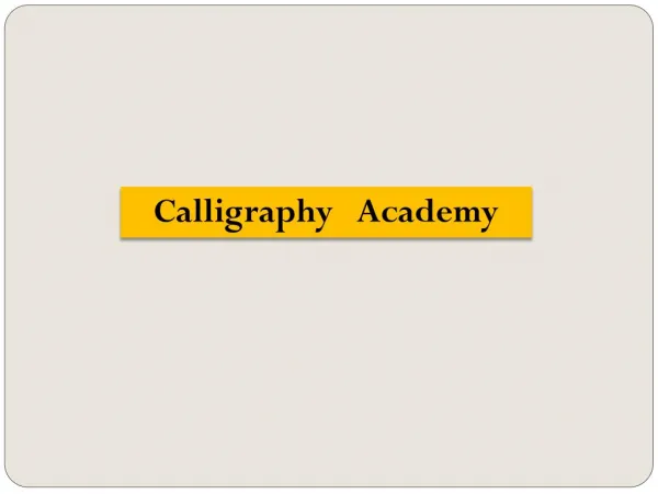 Calligraphy Academy