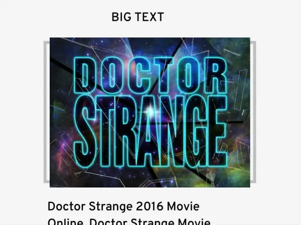 Doctor Strange Full Movie