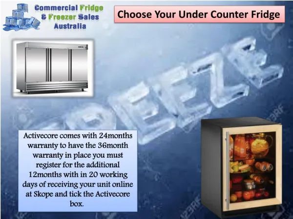 How to Select Your Bar Freezer | Commercial Fridge & Freezer