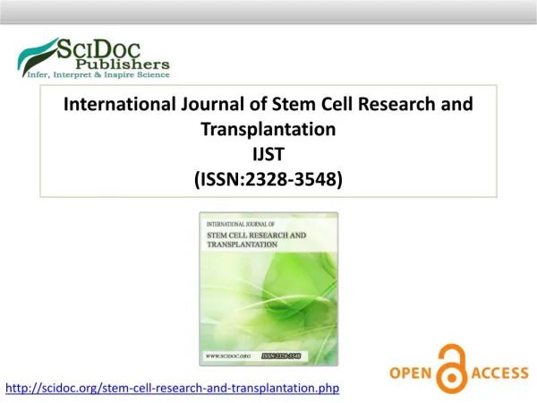 International Journal of Stem Cell Research and Transplantation ISSN:2328-3548