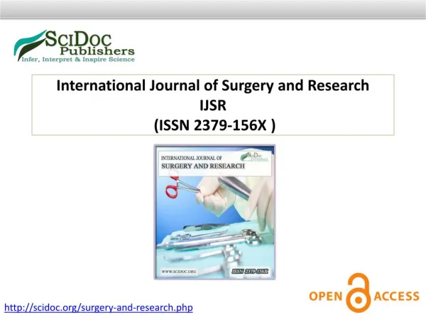 International Journal of Surgery and Research ISSN 2379-156X