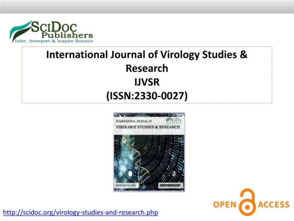 International Journal of Virology Studies & Research ISSN:2330-0027