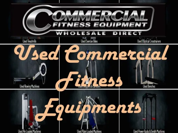 Used Commercial Fitness Equipments in Australia- Gym Equipment For Sale