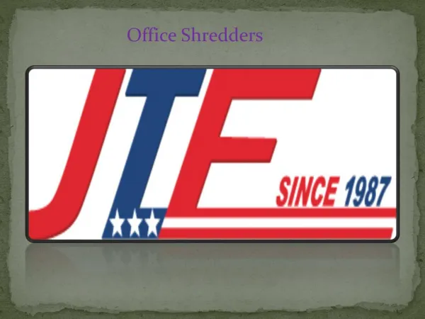 Office Shredders