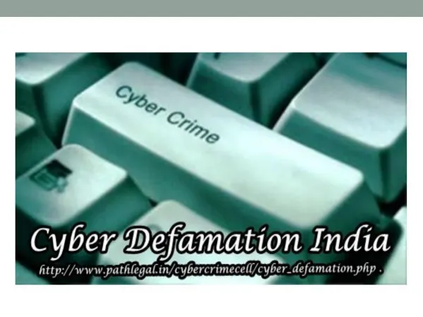 Cyber Defamation India