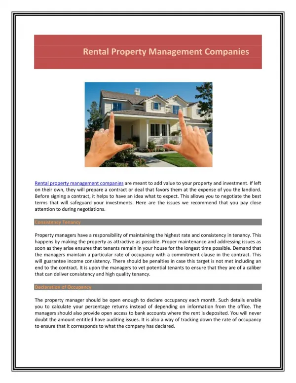 St Louis Rental Property Management