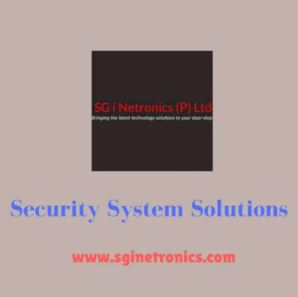 Security system dealers in Kochi