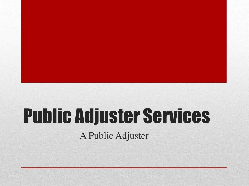 public adjuster services