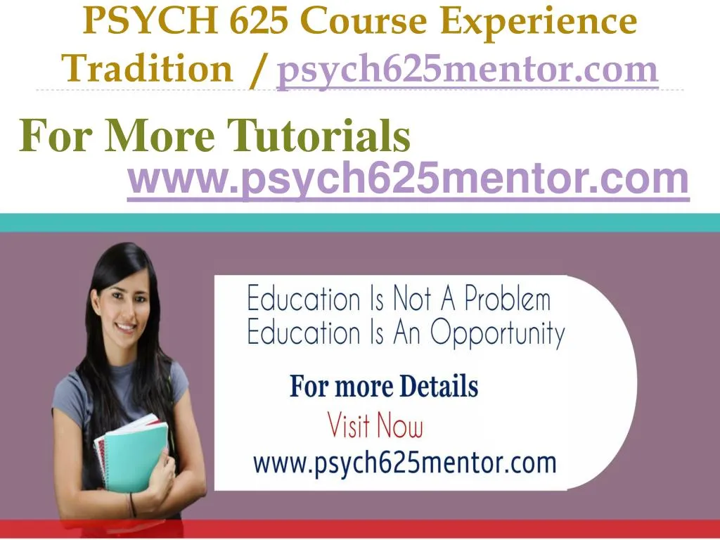 psych 625 course experience tradition psych625mentor com