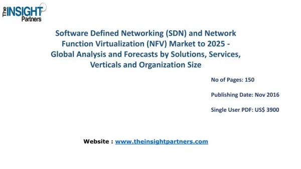 Software Defined Networking (SDN) and Network Function Virtualization (NFV) Market Outlook 2025 |The Insight Partners