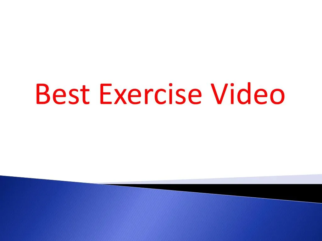 best exercise video