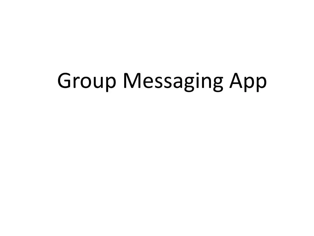 group messaging app