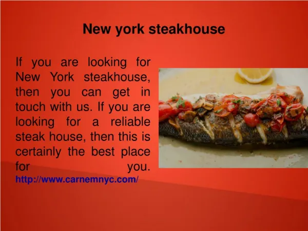 New york steakhouse