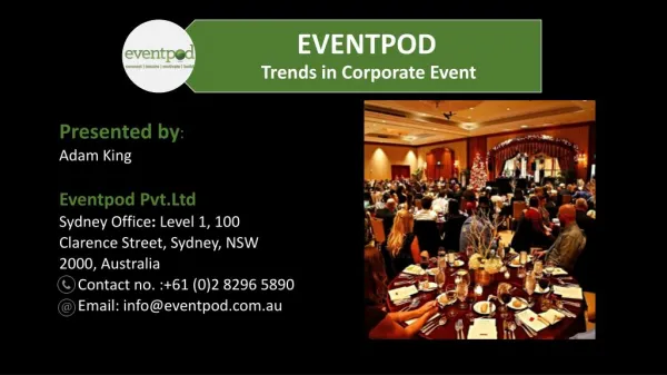 Corporate Event Planning in Australia