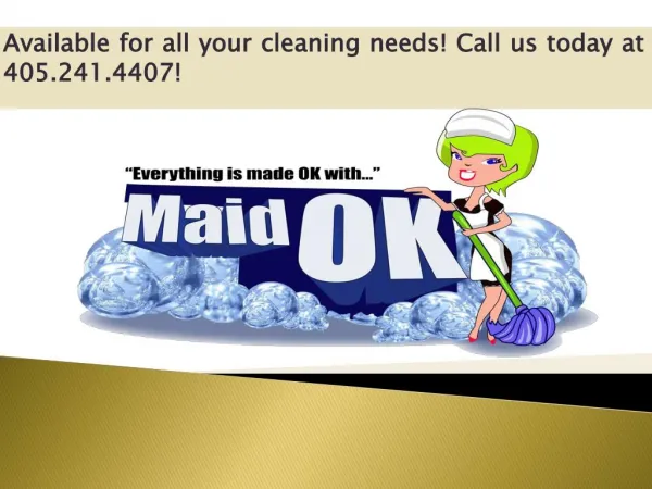 Cleaning Tips from OKC Maids