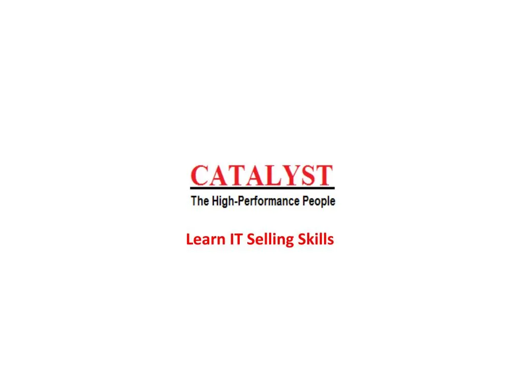 learn it selling skills