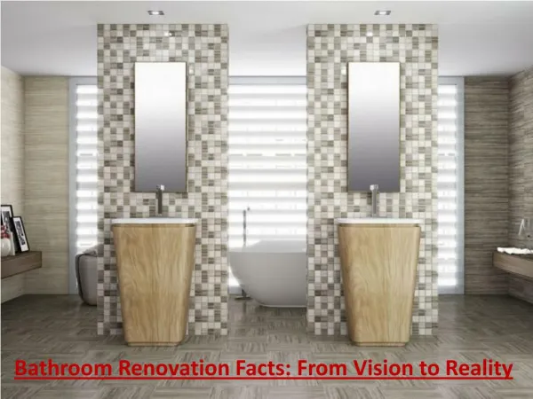 Bathroom Renovation Facts: From Vision to Reality