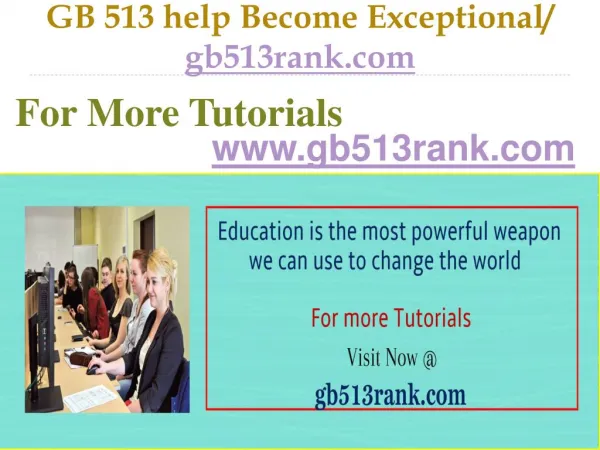 GB 513 help Become Exceptional / gb513rank.com