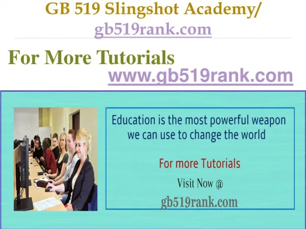 GB 519 Slingshot Academy / gb519rank.com