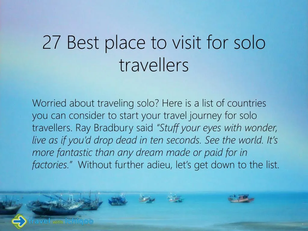 27 best place to visit for solo travellers