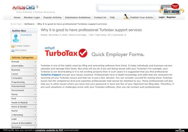 TurboTax Support