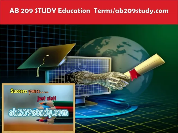 AB 209 STUDY Education Terms/ab209study.com
