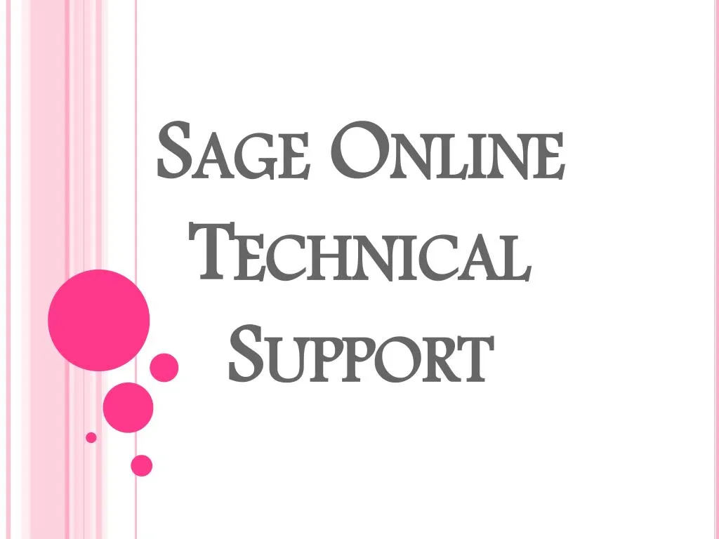 sage online t echnical support