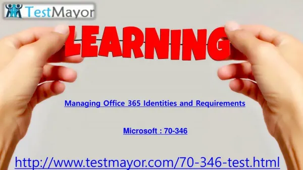 Testmayor Real Exam Microsoft 70-346 Question Answers