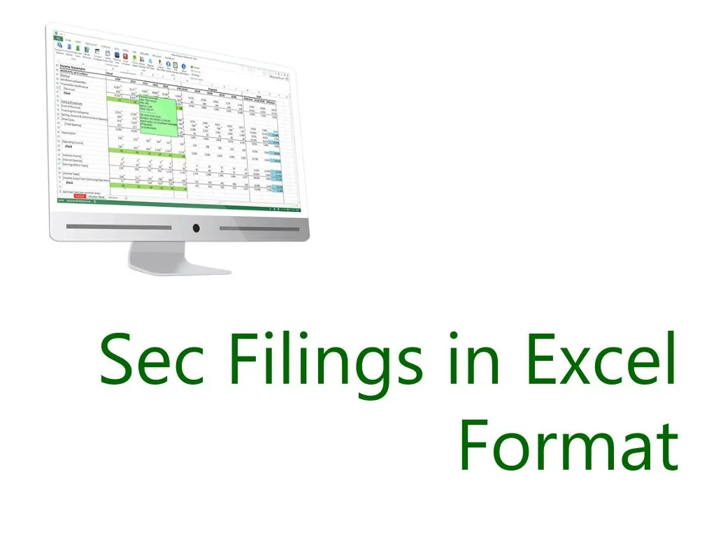 sec filings in excel format