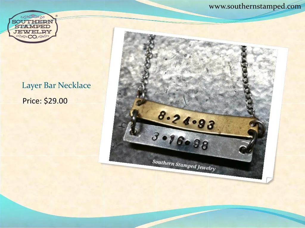 layer bar necklace