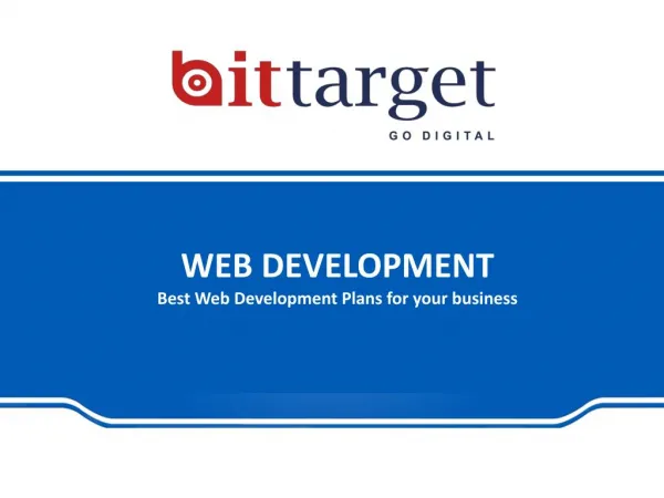 Web Development Services in Noida| Bittarget