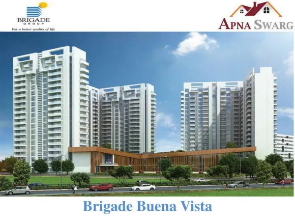 Brigade Buena Vista, Old Madras Road, Bangalore, Prelaunch, Floor Plan
