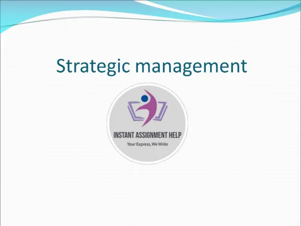 Strategic Management PPT