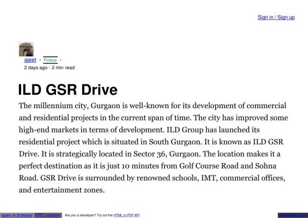 ILD Gsr Drive Residential Project