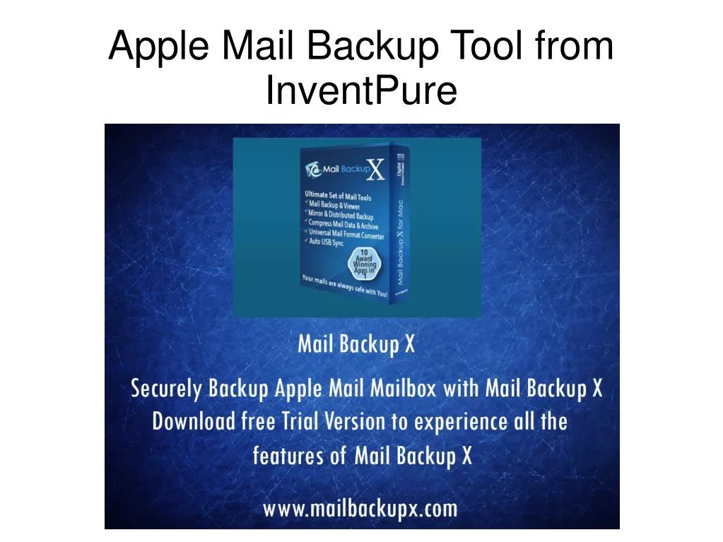 apple mail backup tool from inventpure