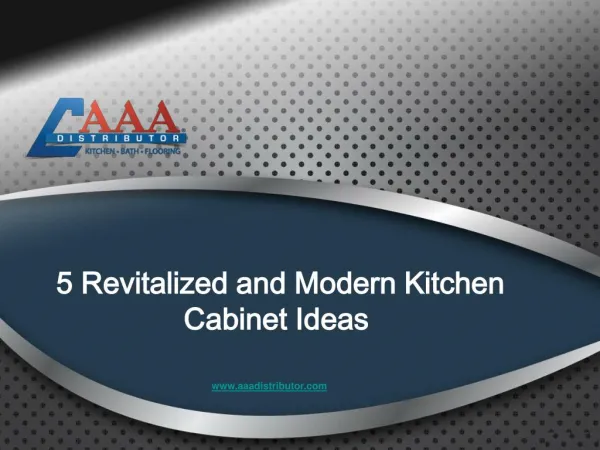 5 Revitalized and Modern Kitchen Cabinet Ideas