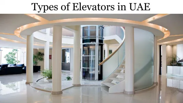 Elevator Suppliers and Parts in Sharjah